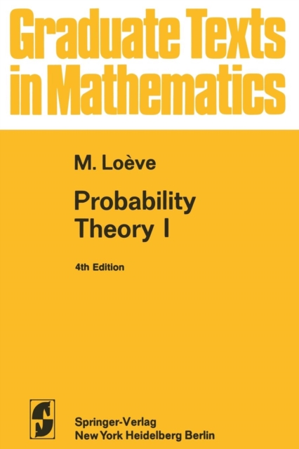 Probability Theory I, Paperback / softback Book