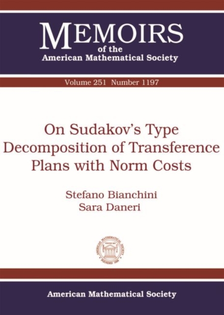 On Sudakov's Type Decomposition of Transference Plans with Norm Costs, Paperback / softback Book