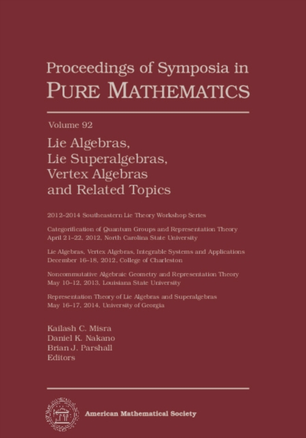 Lie Algebras, Lie Superalgebras, Vertex Algebras and Related Topics, PDF eBook