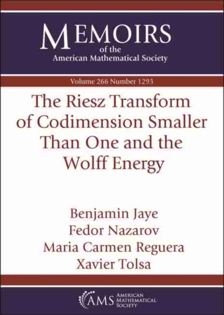 The Riesz Transform of Codimension Smaller Than One and the Wolff Energy, Paperback / softback Book