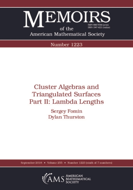 Cluster Algebras and Triangulated Surfaces Part II : Lambda Lengths, PDF eBook