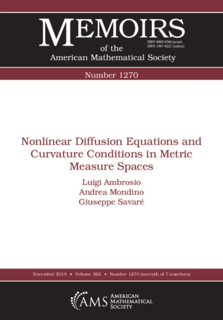 Nonlinear Diffusion Equations and Curvature Conditions in Metric ...