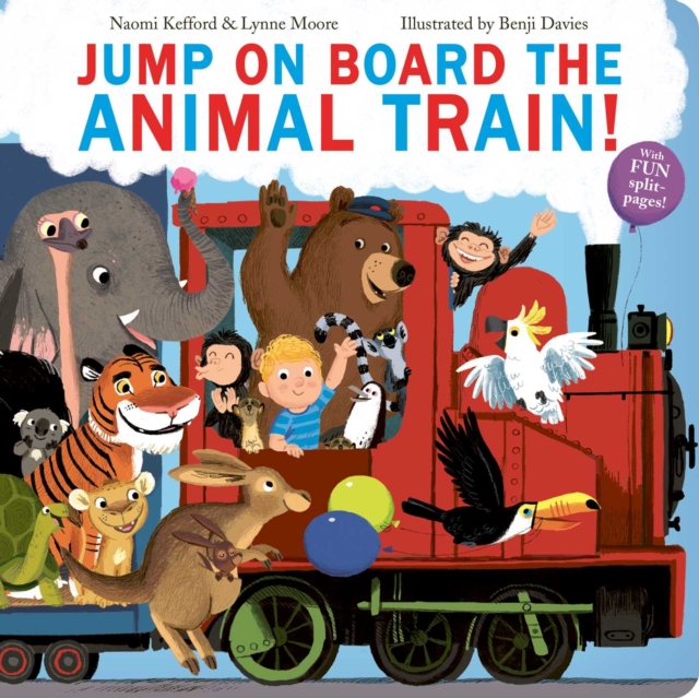 Jump On Board the Animal Train, Board book Book
