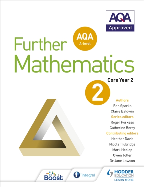 AQA A Level Further Mathematics Core Year 2, Paperback / softback Book