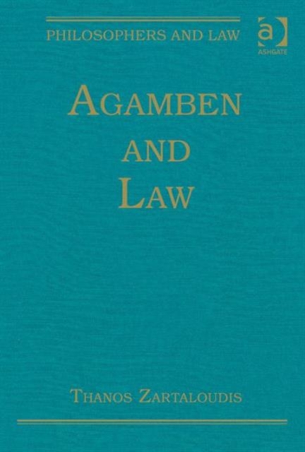 Agamben and Law, Hardback Book