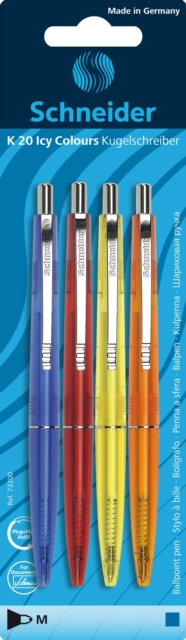 K20 ICY COLOURS BALLPIONT PACK OF 4,  Book