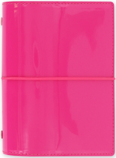 Filofax Domino Patent Pocket Organiser Hot Pink, Paperback Book
