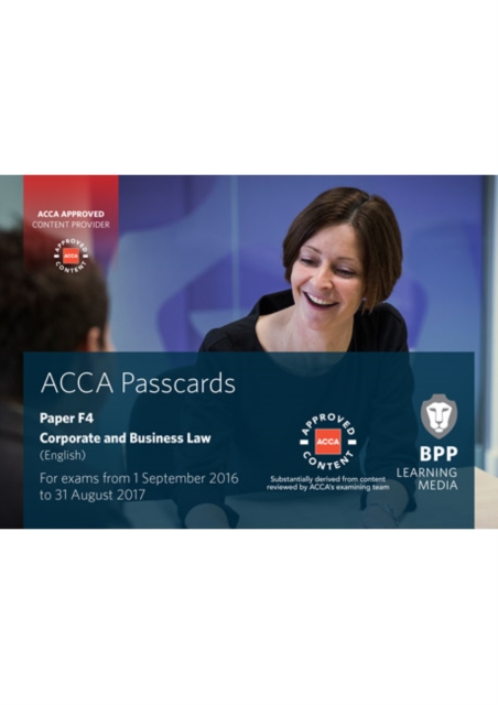 ACCA F4 Corporate and Business Law (English) : Passcards, Spiral bound Book