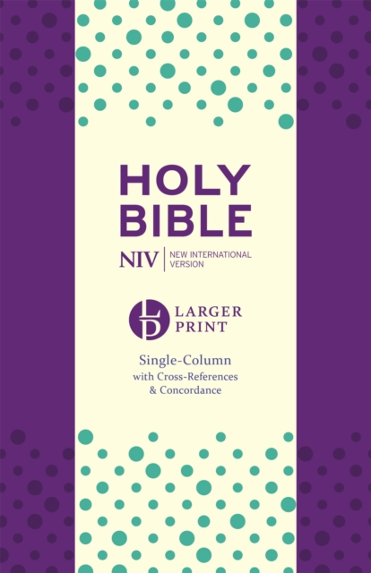 NIV Larger Print Compact Single Column Reference Bible : Purple Soft-tone, Paperback / softback Book