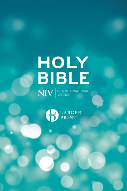 NIV Larger Print Blue Hardback Bible, Hardback Book