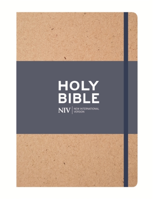 NIV Tan Single-Column Journalling Bible : Customizable cover, Hardback Book