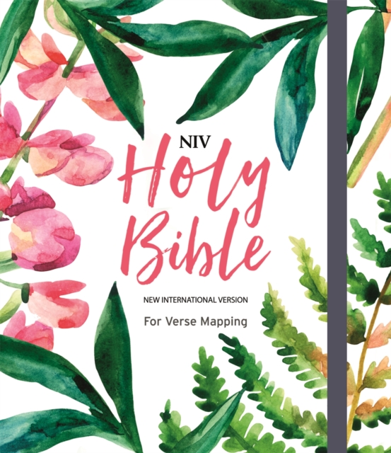 NIV Bible for Journalling and Verse-Mapping : Floral, Hardback Book