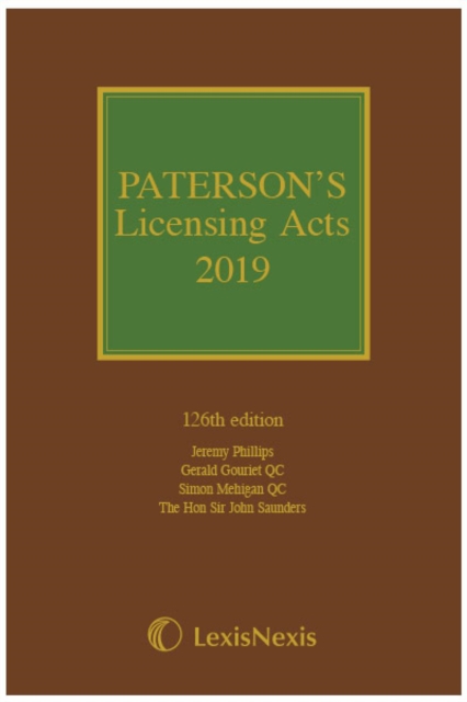 Paterson's Licensing Acts 2019, Mixed media product Book