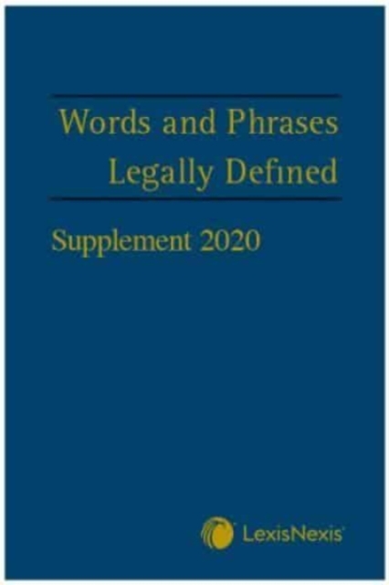 Words and Phrases Legally Defined 2020 Supplement, Paperback / softback Book