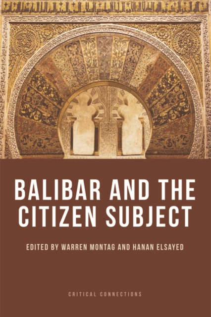 Balibar and the Citizen Subject, Hardback Book