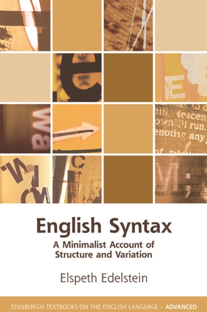 English Syntax : A Minimalist Account of Structure and Variation, Hardback Book