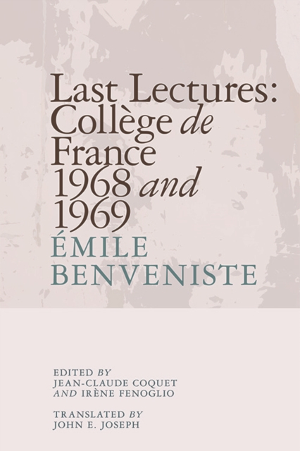 Last Lectures: College De France, 1968 and 1969, Hardback Book