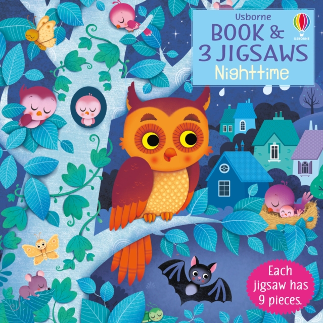 Usborne Book and 3 Jigsaws: Night time, Board book Book