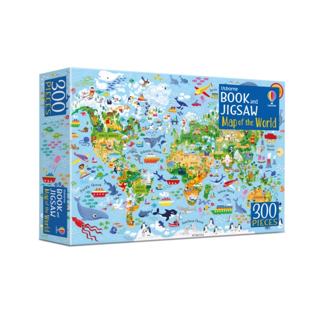 Map of the World Book and Jigsaw, Hardback Book