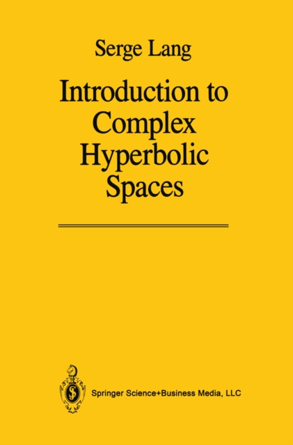 Introduction to Complex Hyperbolic Spaces, PDF eBook