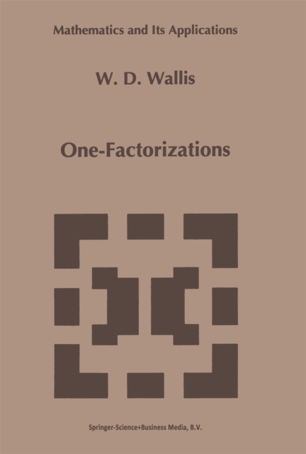 One-Factorizations, PDF eBook