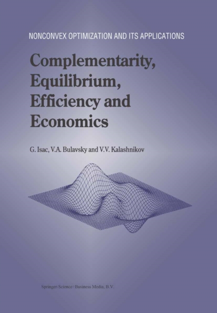 Complementarity, Equilibrium, Efficiency and Economics, PDF eBook