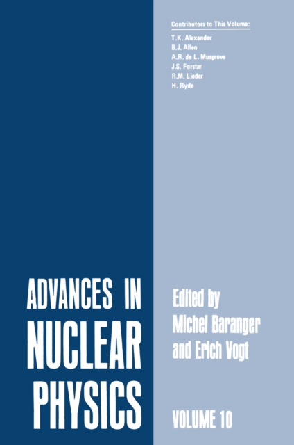 Advances in Nuclear Physics : Volume 10, PDF eBook