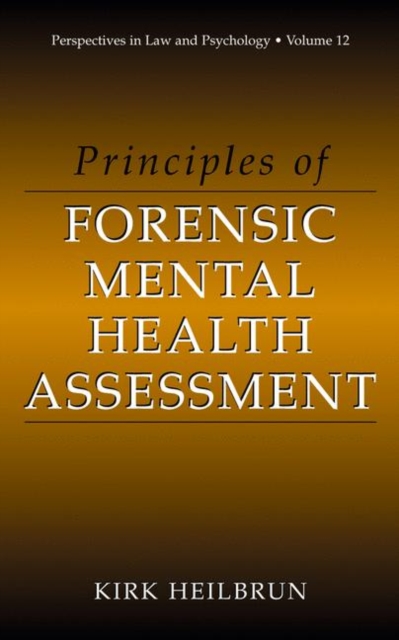 Principles of Forensic Mental Health Assessment, Paperback / softback Book