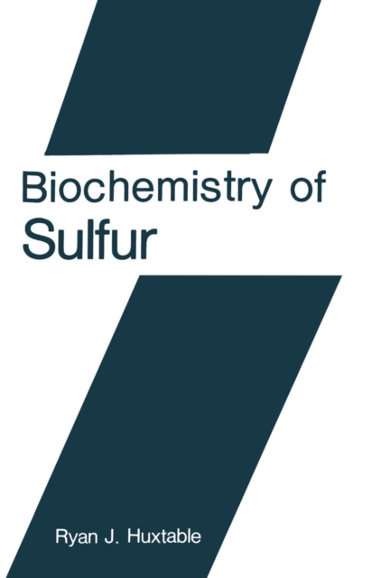 Biochemistry of Sulfur, PDF eBook
