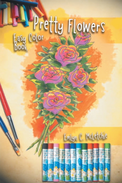 Pretty Flowers Easy Color Book, EPUB eBook