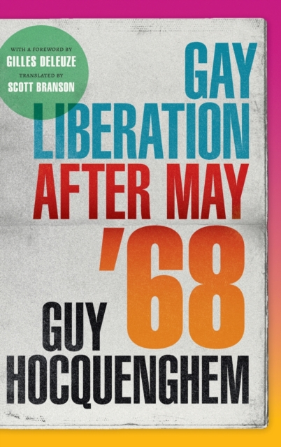 Gay Liberation after May '68, Hardback Book