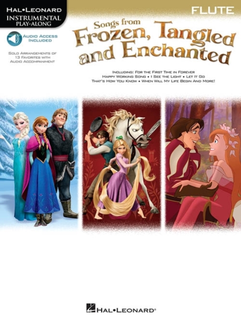 Songs From Frozen, Tangled And Enchanted : Flute (Book/Online Audio), Paperback / softback Book