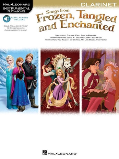 Songs From Frozen, Tangled And Enchanted : Clarinet (Book/Online Audio), Paperback / softback Book