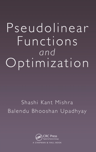 Pseudolinear Functions and Optimization, PDF eBook
