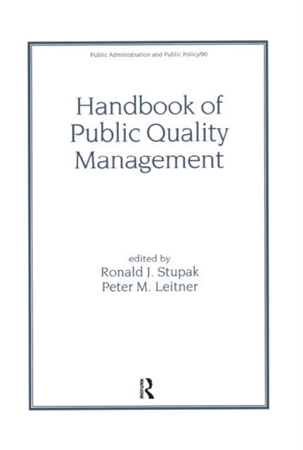 Handbook of Public Quality Management, PDF eBook