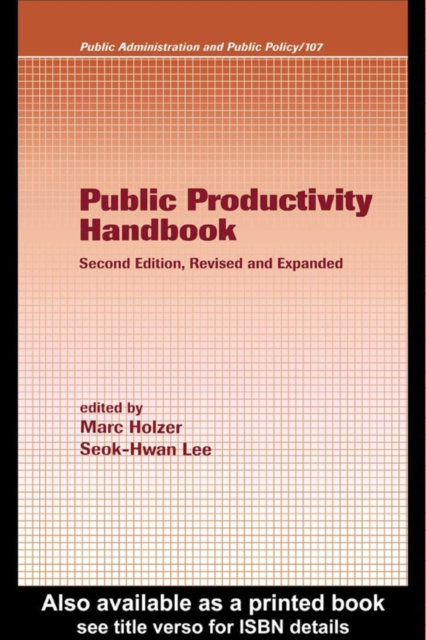 Public Productivity Handbook, PDF eBook