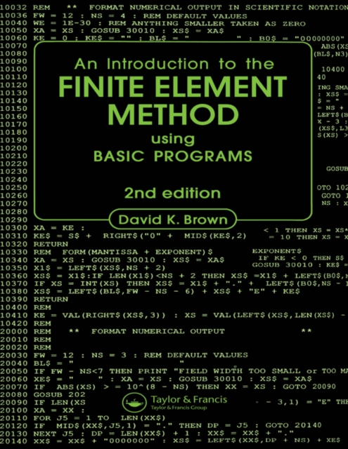 Introduction to the Finite Element Method using BASIC Programs, PDF eBook
