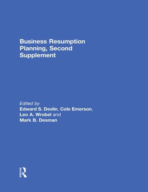 Business Resumption Planning, Second Supplement, PDF eBook