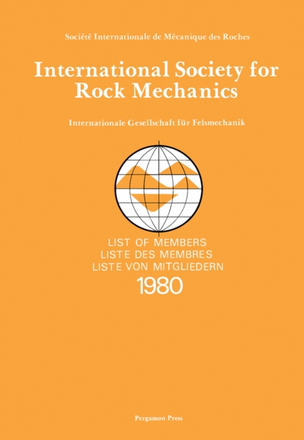 International Society for Rock Mechanics : List of Members 1980, PDF eBook
