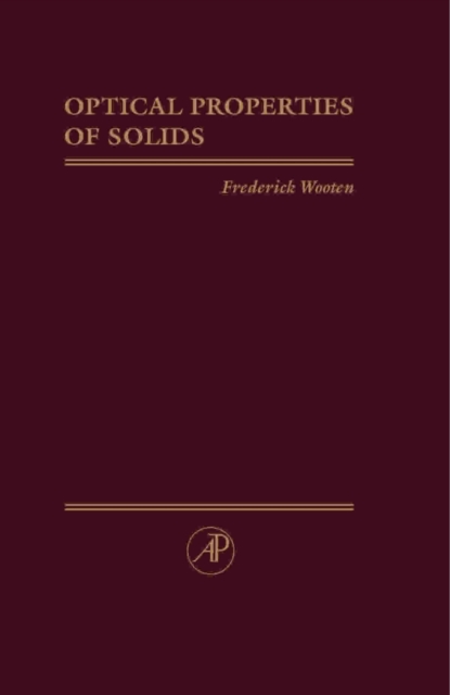 Optical Properties of Solids, PDF eBook