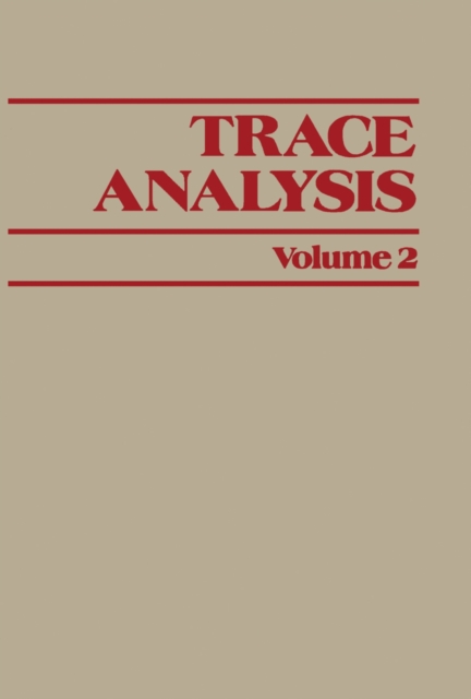 Trace Analysis : Volume 2, PDF eBook