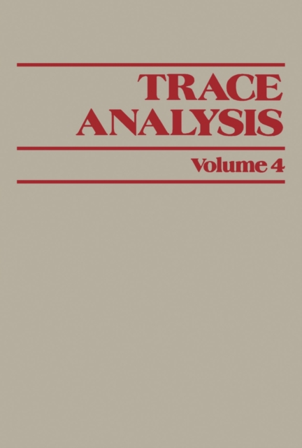Trace Analysis : Volume 4, PDF eBook