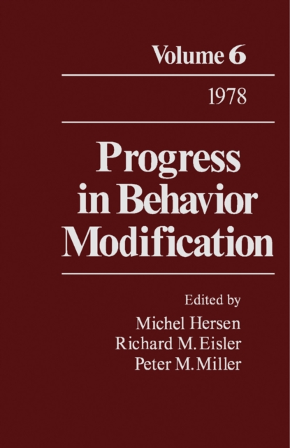 Progress in Behavior Modification : Volume 6, PDF eBook