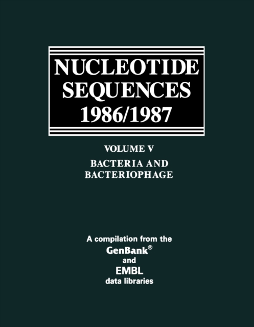 Bacteria and Bacteriophage : A Compilation from the GenBank(R) and EMBL data libraries, PDF eBook