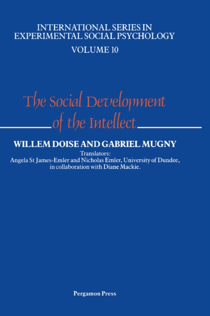 The Social Development of the Intellect, PDF eBook