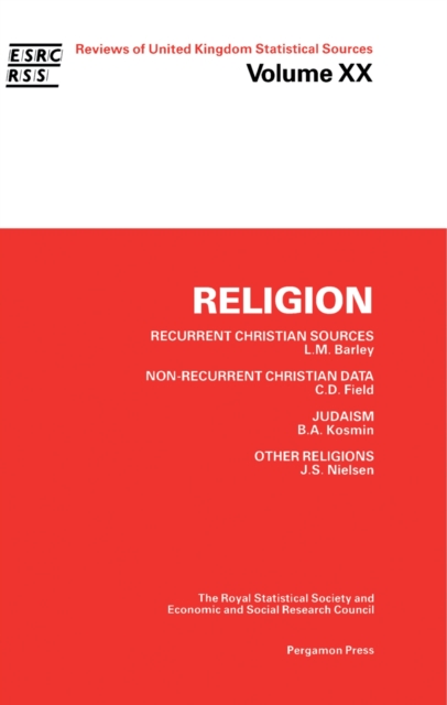 Religion : Recurrent Christian Sources, Non-Recurrent Christian Data, Judaism, Other Religions, PDF eBook