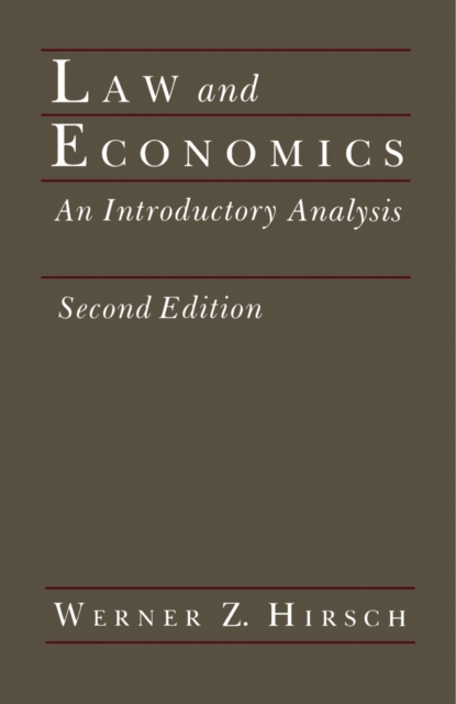 Law and Economics : An Introductory Analysis, PDF eBook