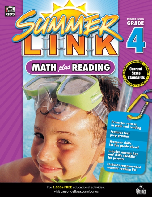 Math Plus Reading Workbook : Summer Before Grade 4, PDF eBook