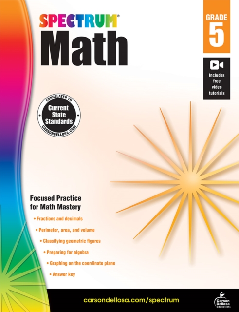 Spectrum Math Workbook, Grade 5, PDF eBook