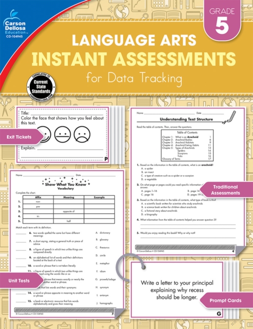Instant Assessments for Data Tracking, Grade 5 : Language Arts, PDF eBook